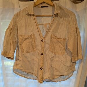 Women's Zara Linen Top